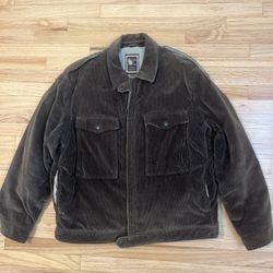 Vintage Christian Dior Jacket Bomber Corduroy Mens Size 44R 100% Acrylic Lined