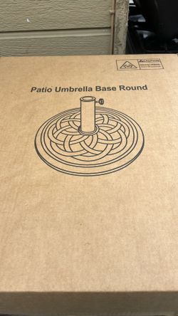 Patio Umbrella Base Round New Still In The Box 