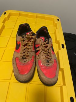 Nike Air Force 1 Brown/Red Shoes