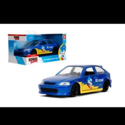 Jada Sonic 1997 Honda Civic Type R 🔥 Diecast (Display Box)