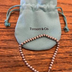 Tiffany & Co. Fine Sterling Silver Beads Bracelet In Great Condition