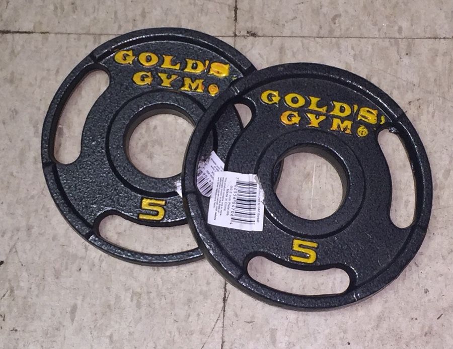 2 Gold’s Gym Weights Weights 5 lbs each