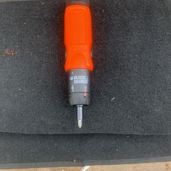 Black and decker screwdriver battery operated used