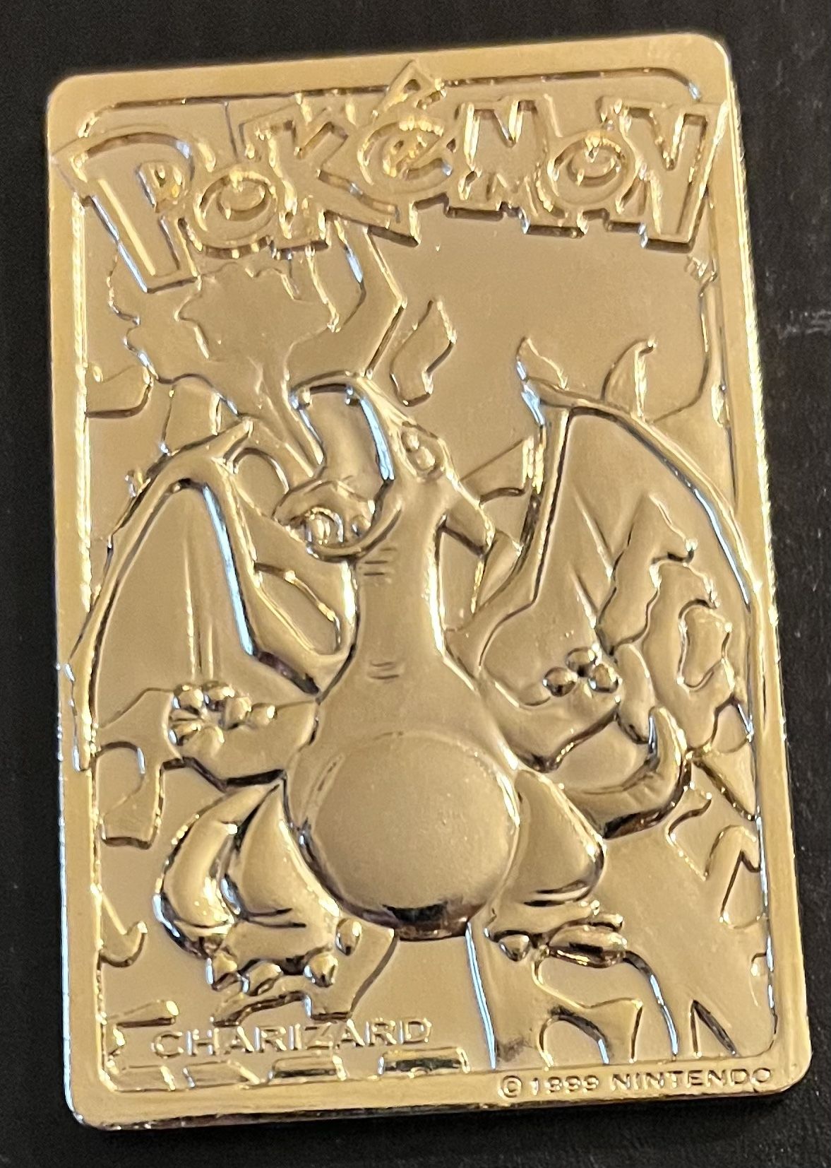 Charizard - Gold Plated #6 Pokemon Burger King Vintage 1999