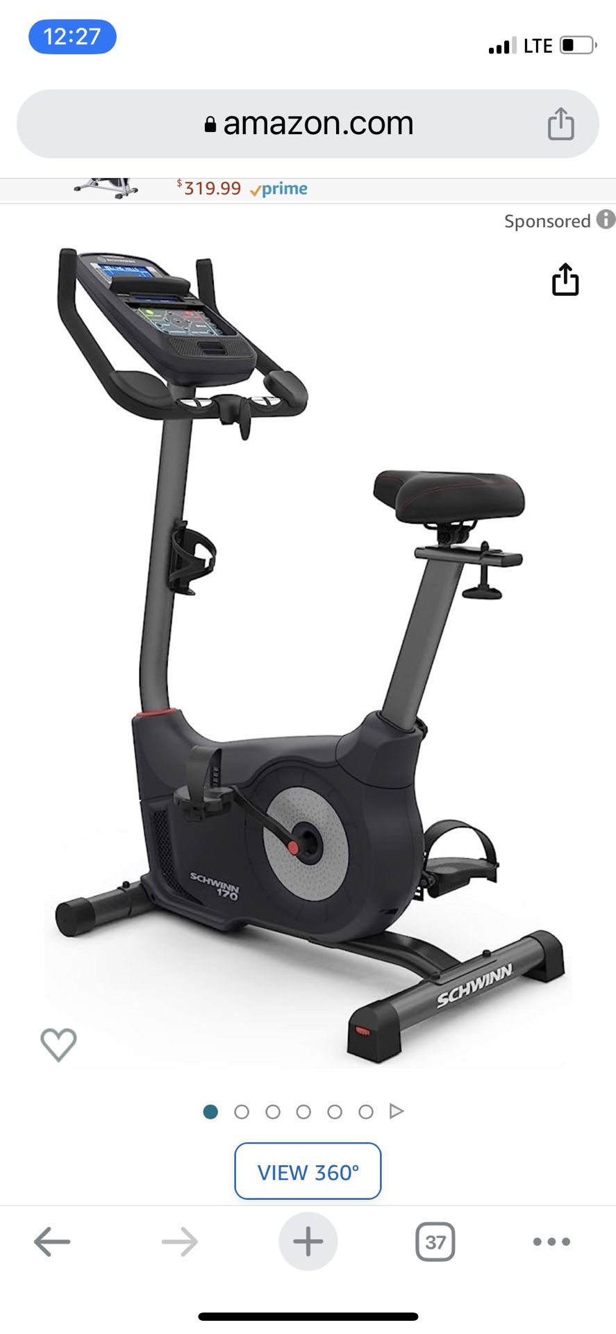 schwinn 170 exercise bike