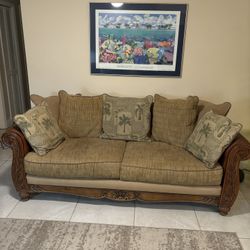 Tommy Bahama Couch With Matching Loveseat