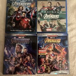 Marvel MCU Avengers and Captain America Blu Ray Lot
