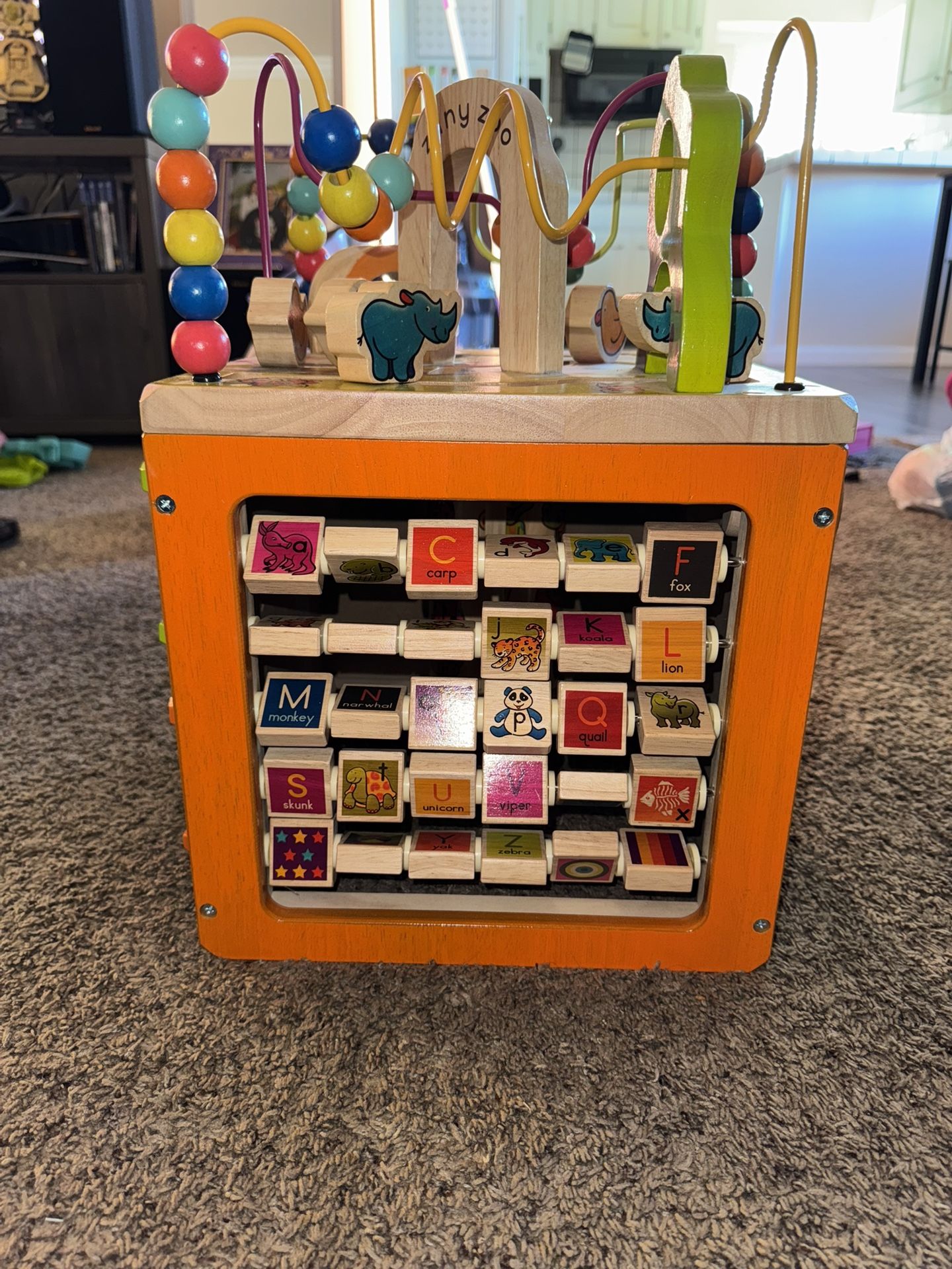 Zany Zoo Toddler Activity Cube NEW!