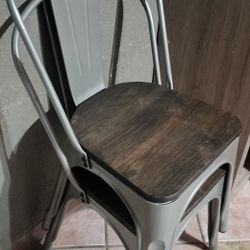 Two Metal Chairs 