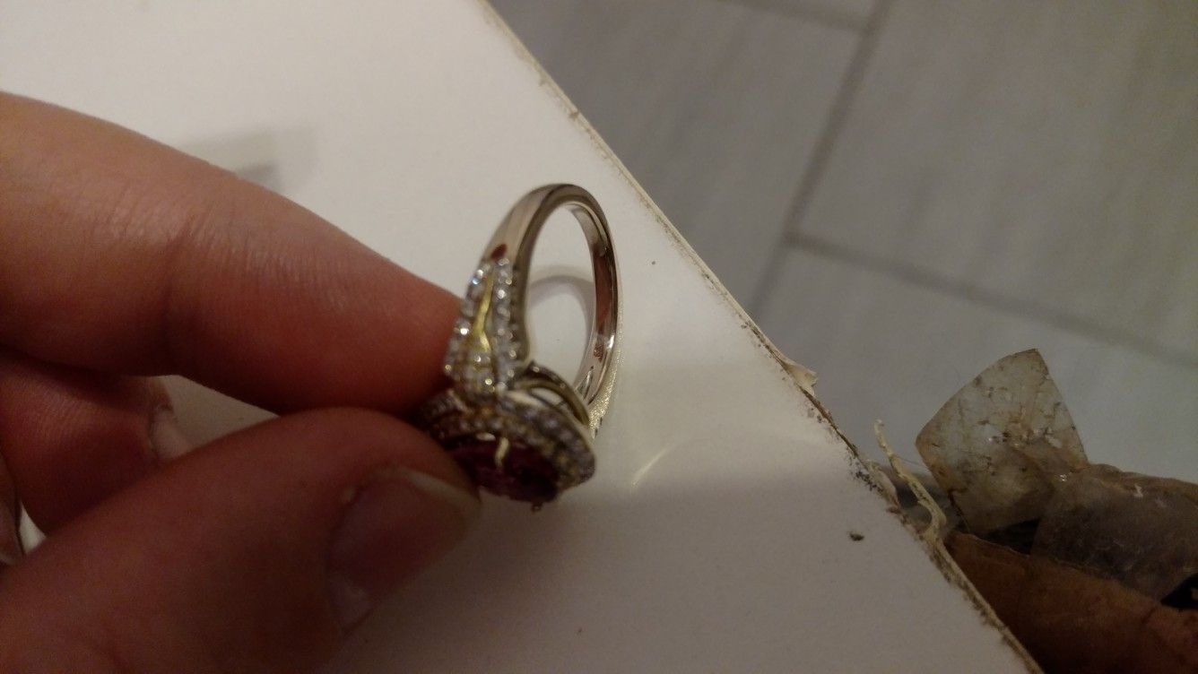 18kt Gold and white gold wedding Ring