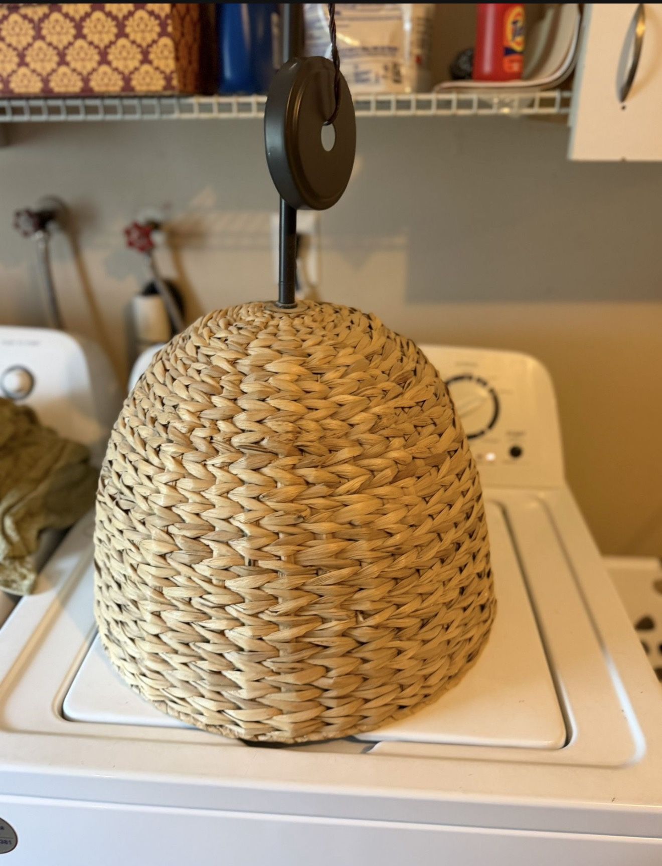 Large Seagrass, Boho Pendant Lamp