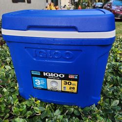 Igloo Cooler, Profile II, Blue, 30 Quart

