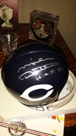 Mike Ditka mini helmet