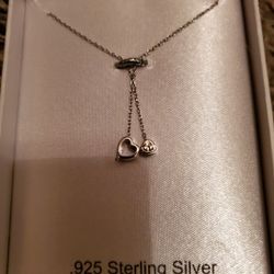 STERLING SILVER HEARTS NECKLACE BRAND NEW