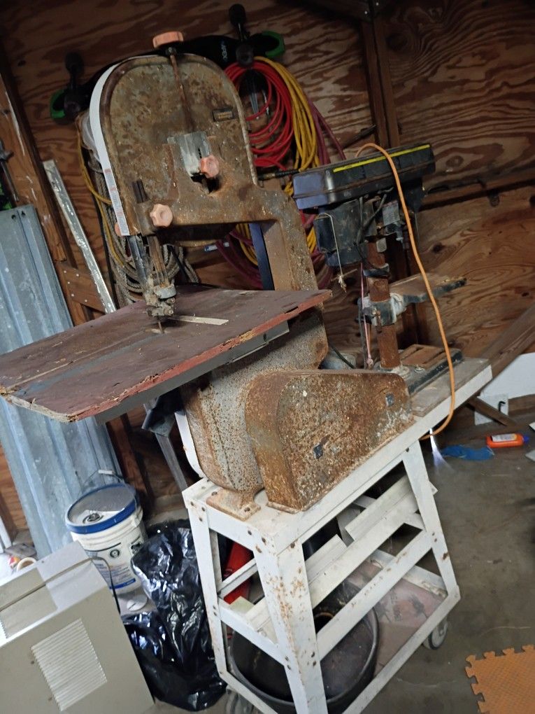 Rigid Band Saw And Hitachi Drill Press 