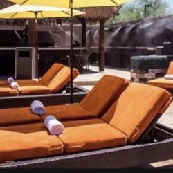 Veneman Outdoor Patio Chaise Lounge Chair luxury commercial grade/ Skyline Stools