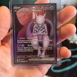 Rockets Mewtwo Pokemon Card