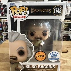 EXCLUSIVE LIMITED CHASE Possessed Bilbo Baggins Funko Pop #1748 LOTR Lord Rings