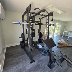 Smith Machine 2001 | Multi-Use Adj Bench | Gym Equipment | Fitness | Squat Rack | Excercise |🔴WEIGHTS AND BARBELL SOLD SEPARATELY 🔴 FREE DELIVERY 🚚