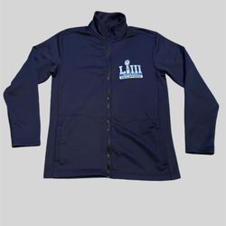 Patriots Super Bowl Champions Vintage Style Navy Blue Jacket Size Medium 