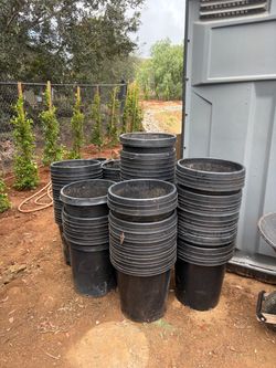 Appr 120-15 Gallon Heavy Duty Plastic Planting Pots