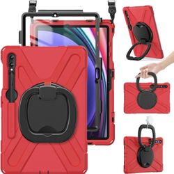 12.4inch Case for Samsung Galaxy Tab S9, S8, S7 w/Shoulder Strap/Kickstand - NWT