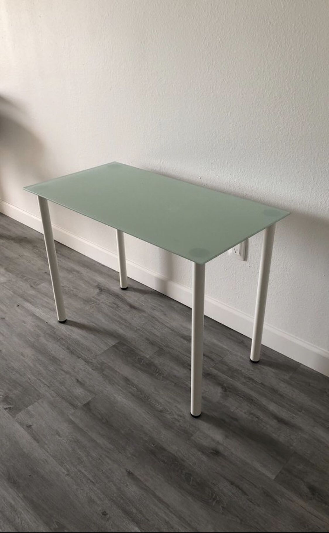 IKEA glass desk