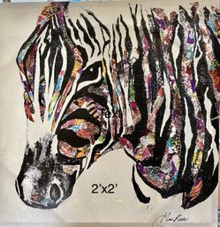 Canvas Zebra Print