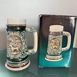 Vintage Avon Mini Sporting Ceramic Stein 