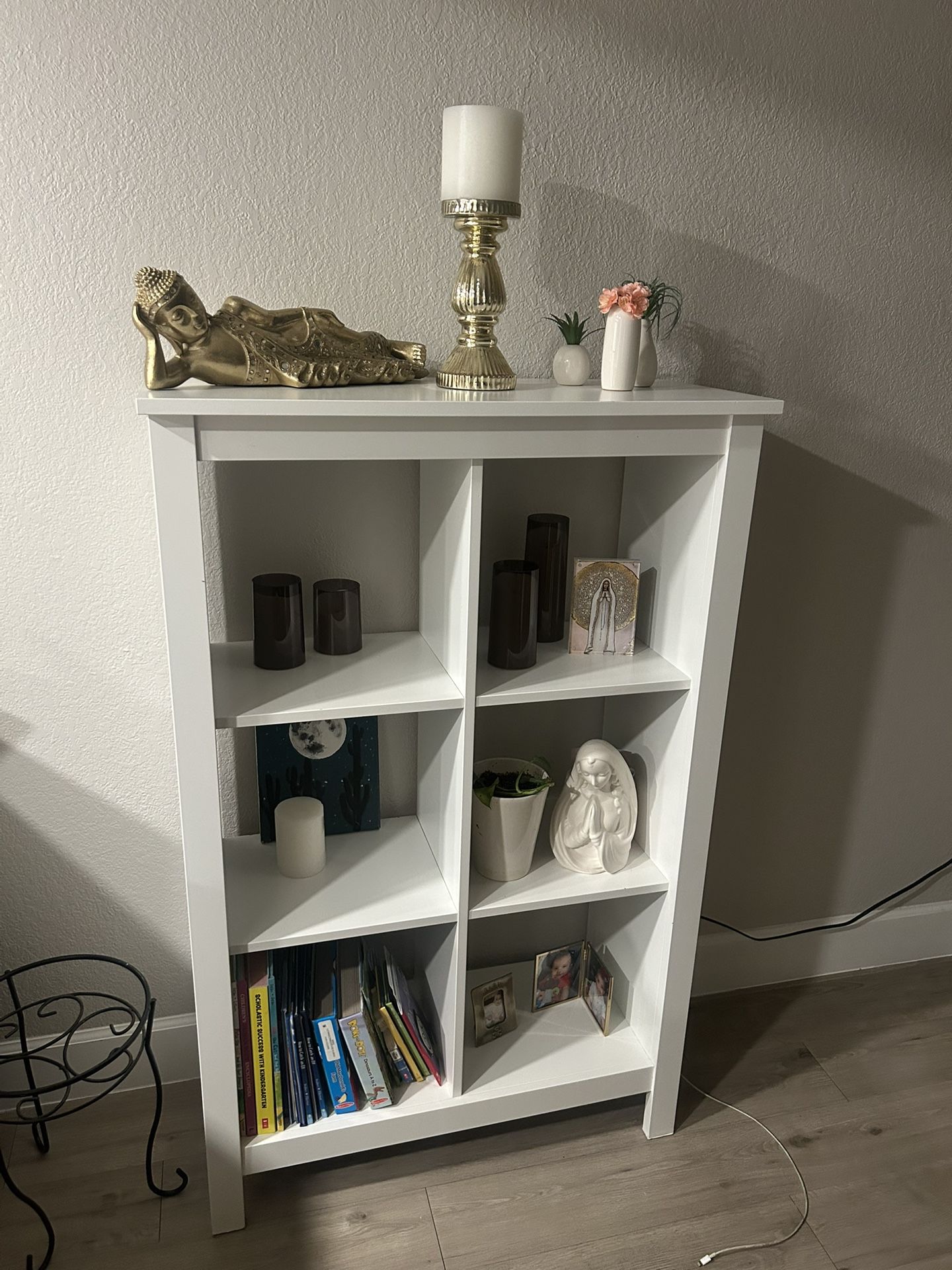 Tall White Cube Organizer / Book Shelf