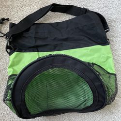 Gym Outdoor Bag Tote - Cylindrical Mesh Base Outdoor Mesh Pocket 