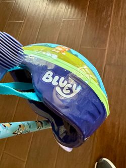 Bluey Scooter and helmet