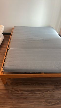 bed frame and mattress