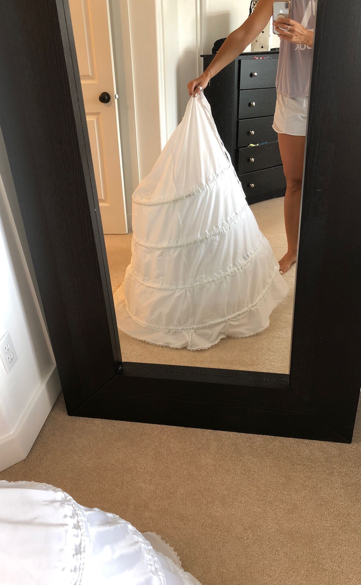 Bridal hoop skirt