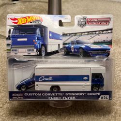 Hot Wheels Premium Team Transport Custom Corvette Stingray #24