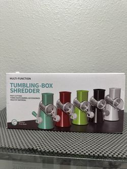 Professional rotating grater, cheese, nuts,vegetables. Suction base and 3 blades