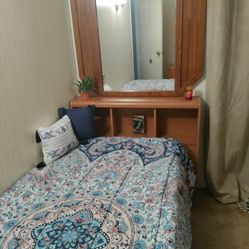 Twin Bed Frame Headboard And Mirror