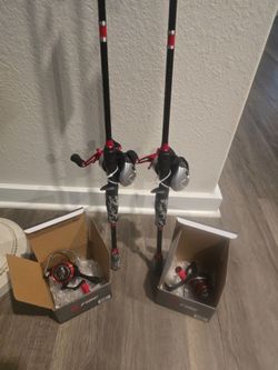 Baitcasting Rod and Reel Combo Set of 2