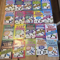 Penny Press Unused Crossword Puzzle Books