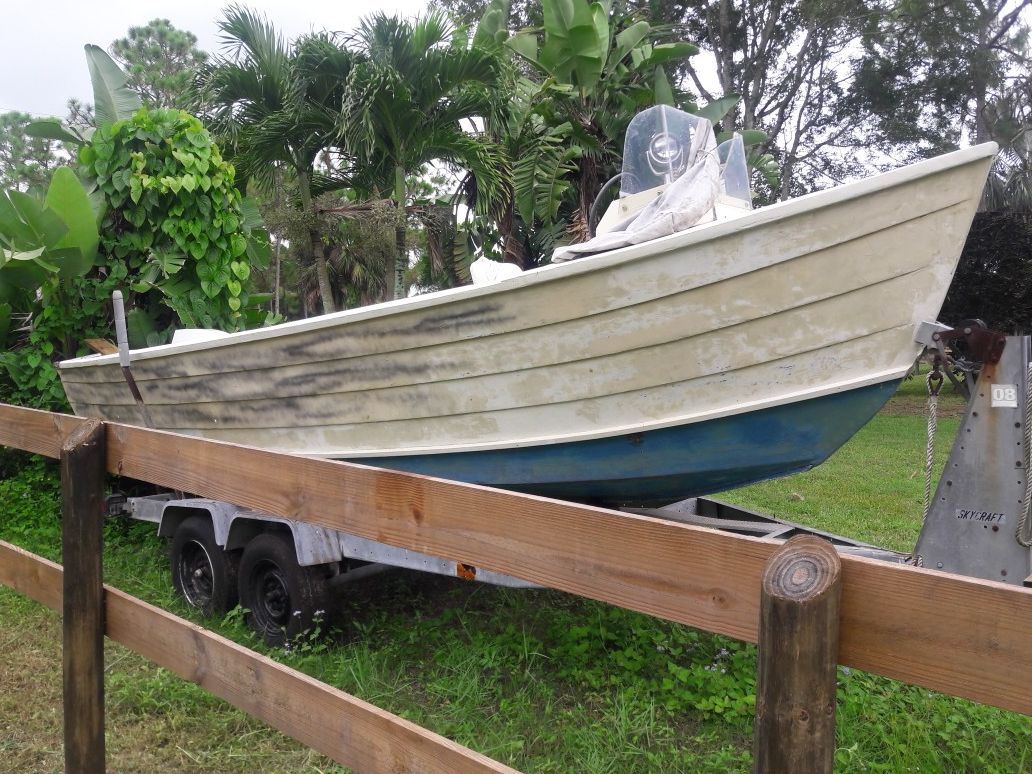 Historic 1961 Simmons Sea Skiff Fishing Boat