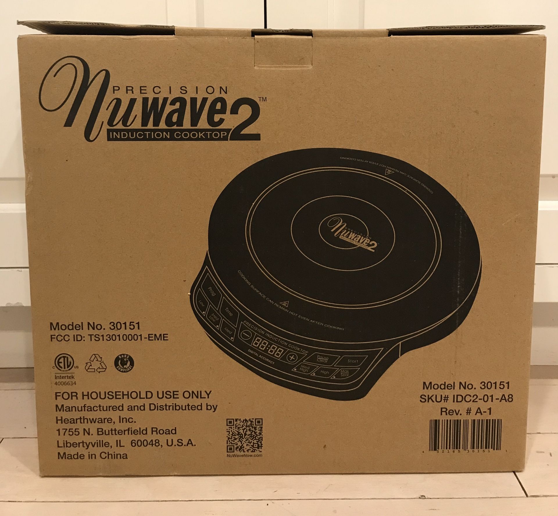 Precision Nuwave 2 Induction Cooktop Model 30151 Brand New