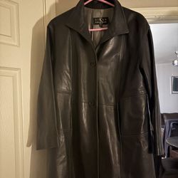 36” Long Siena Genuine Leather Women’s Jacket