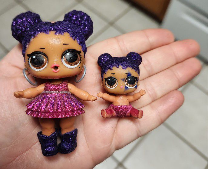 LOL Surprise Dolls Limited Edition Big Surprise Doll Rare Purple Queen & Lil Sis