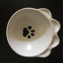 Pet Bowl Elevated/Raised & Tilted for Cat & Dog
