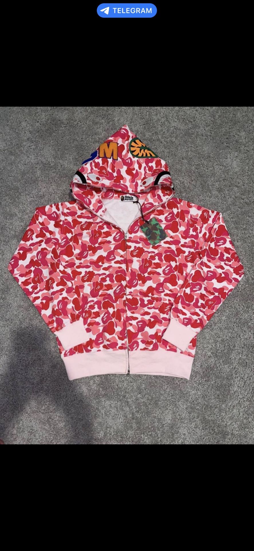 Pink Bape Hoodie