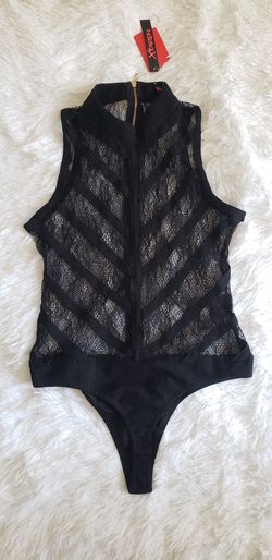 Black lace bodysuit