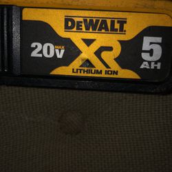 Dewalt XR 20v 5AH lithium Ion Battery 