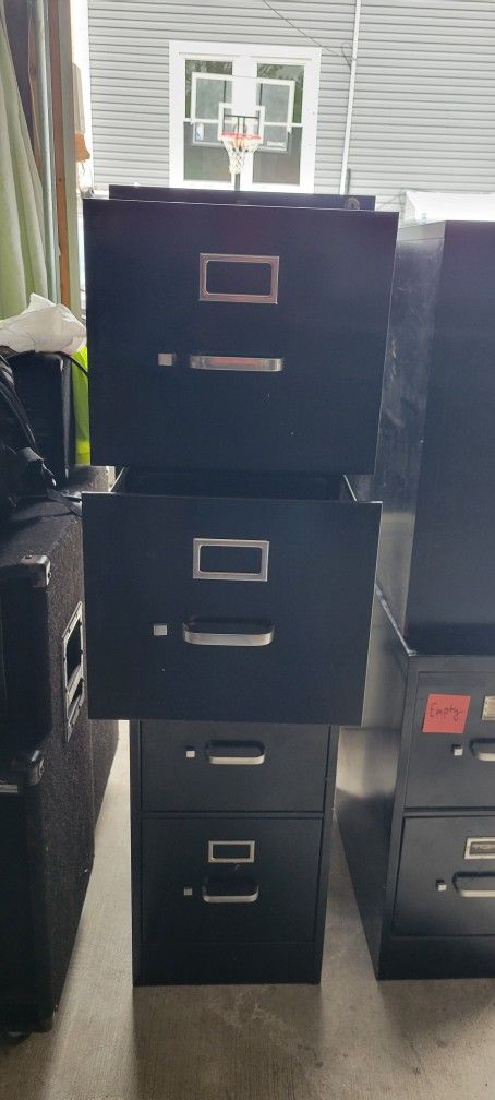 Black Metal File Cabinet