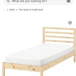 IKEA Tarva Pine Bed Frame and curved Slats
