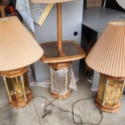 VINTAGE WORKING LAMPS ALL 3 FOR $60. O.B.O 